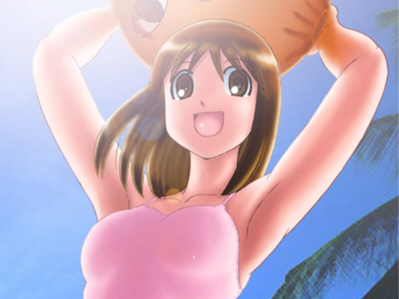 anime girl in pink top