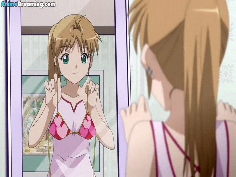 anime girl in pink top