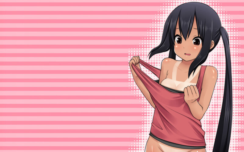 anime girl in pink top