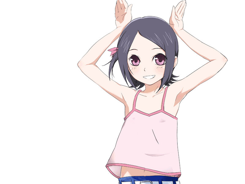 anime girl in pink top