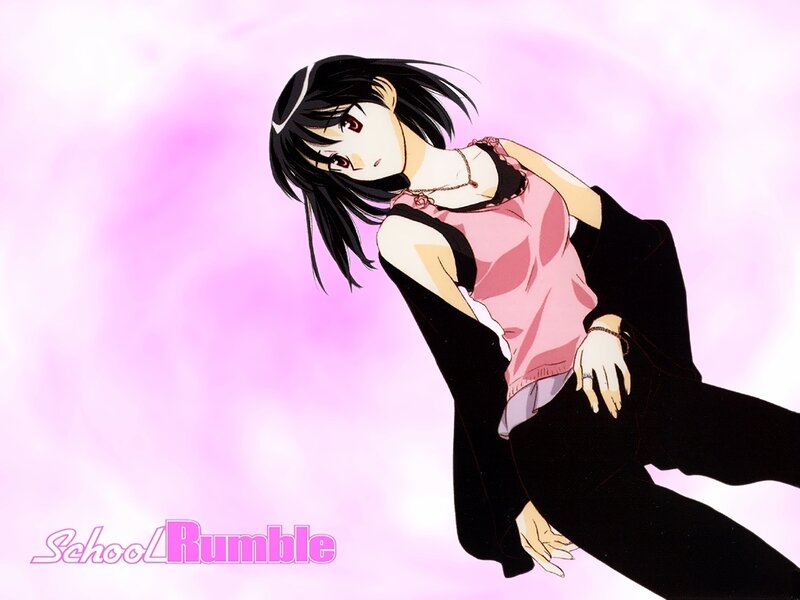 Anime Girl in Pink Top — Dreamy, Pink Background