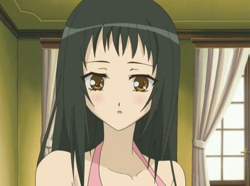 Anime Girl in Pink Top — Green