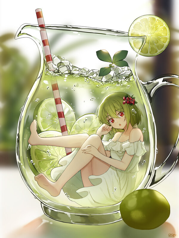 Anime Girl in Pitcher