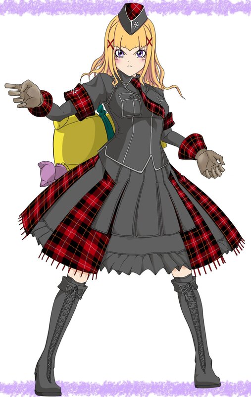 anime girl in plaid uniform
