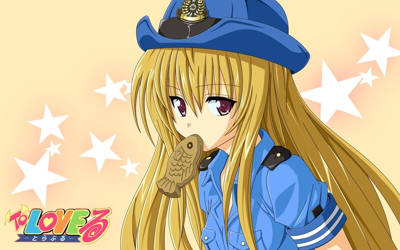 anime girl in police uniform