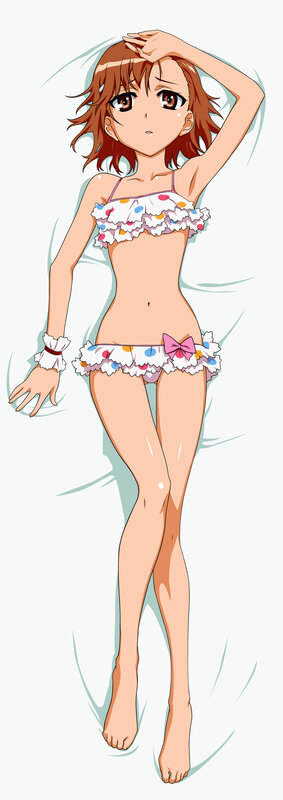 anime girl in polka dot swimsuit