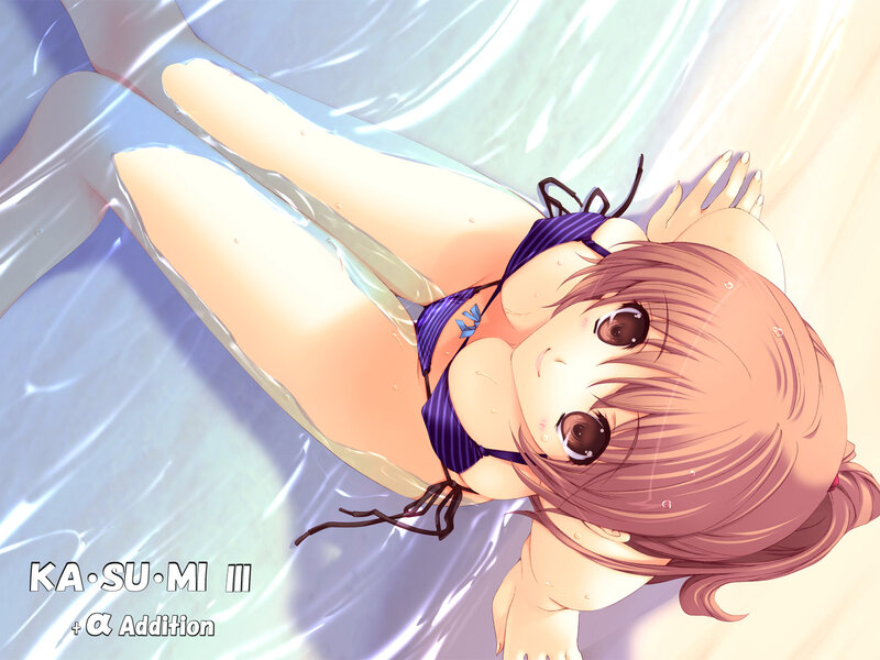 Anime Girl in Pool — Blue, Relaxed, Afternoon, Swimsuit