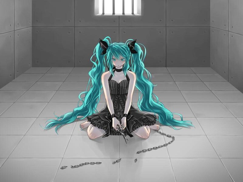 Anime Girl in Prison