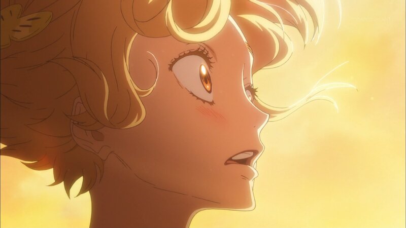 Anime Girl in Profile — Yellow