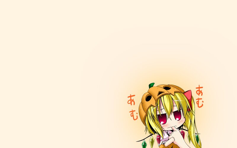 Anime Girl in Pumpkin Hat — Yellow