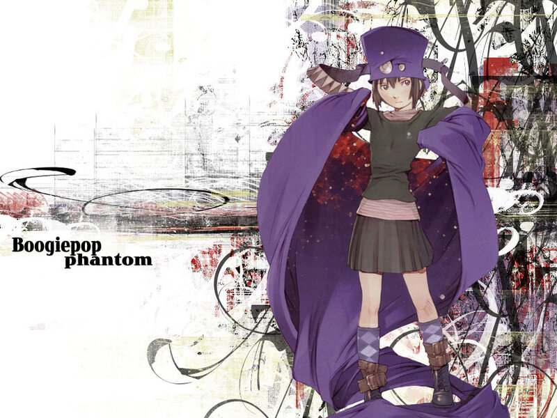 anime girl in purple cloak
