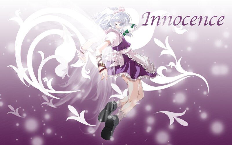 Anime girl in purple dress