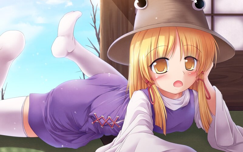 anime girl in purple dress
