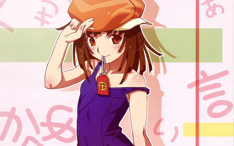anime girl in purple dress
