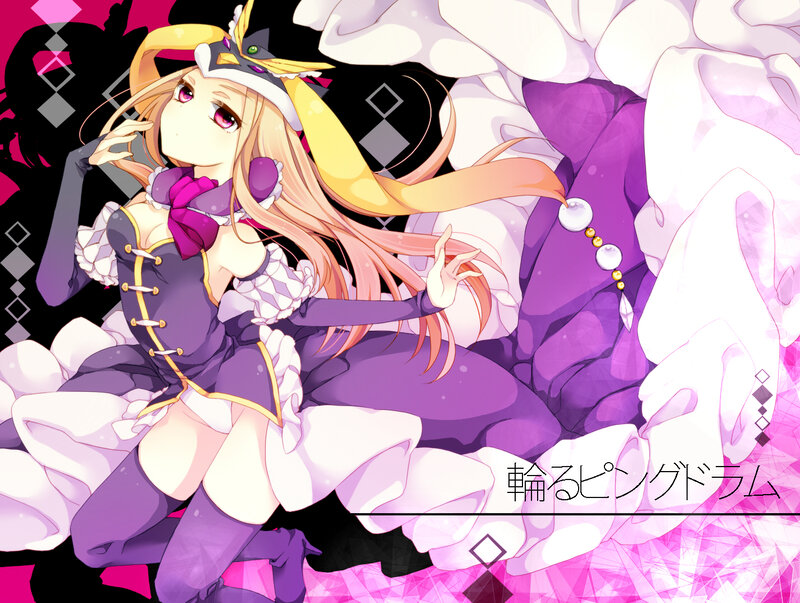 Anime Girl in Purple Dress — Dramatic, Purple Dress
