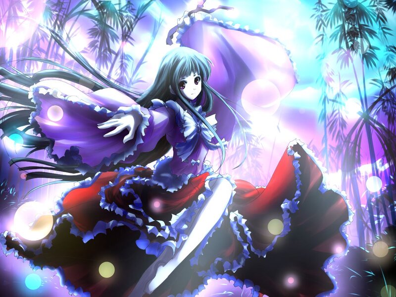 Anime Girl in Purple Dress — Ethereal