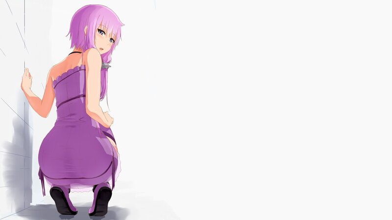 Anime Girl in Purple Dress — Neutral