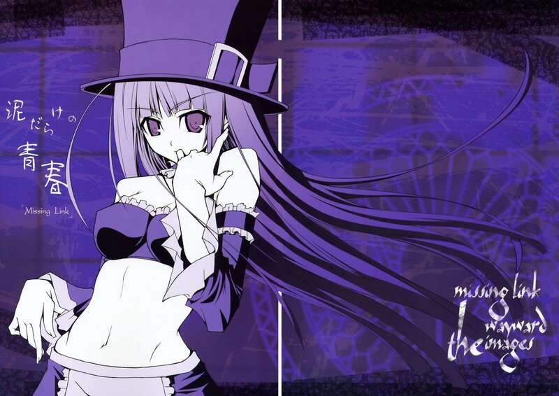 Anime girl in purple hat