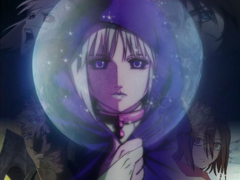 Anime Girl in Purple Hood