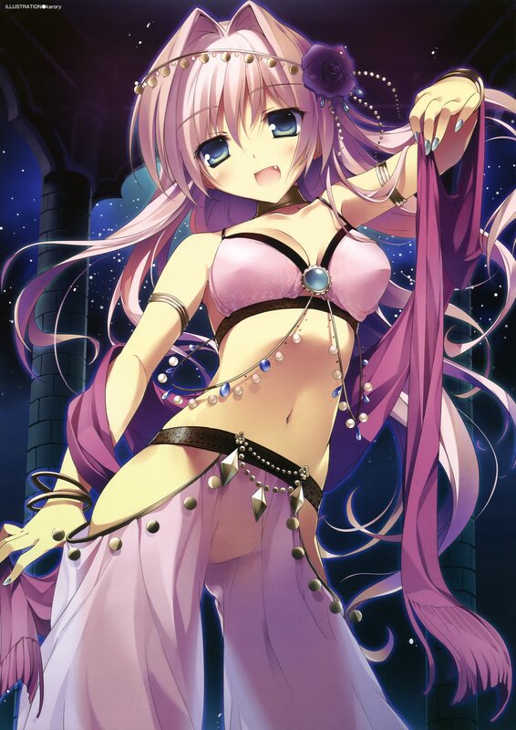 Anime Girl in Purple Outfit — Dramatic, Night, Digital Art