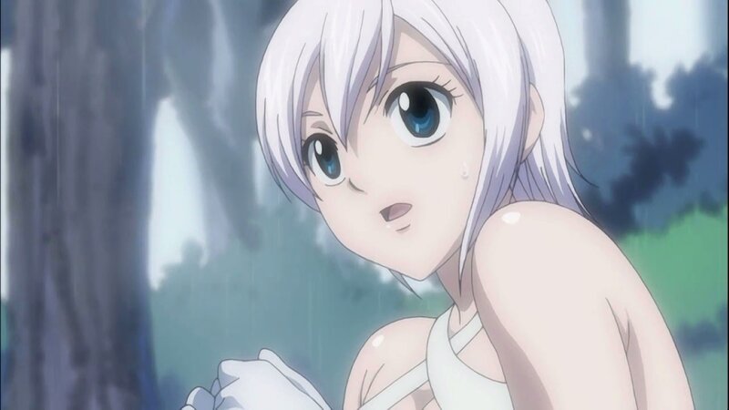 anime girl in rain