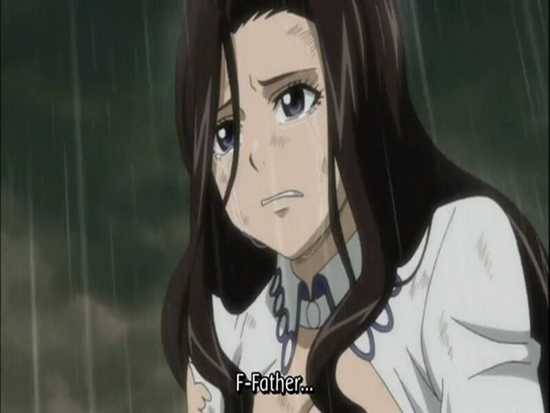 Anime Girl in Rain — Brown
