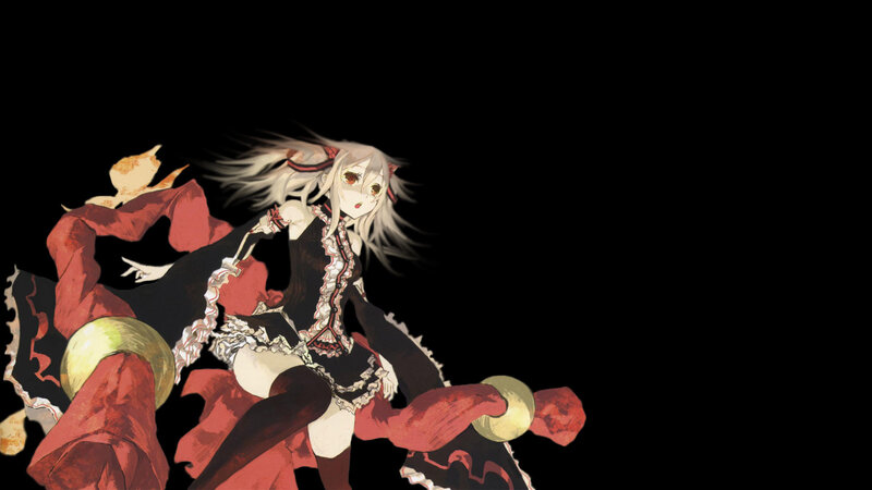 anime girl in red and black dress