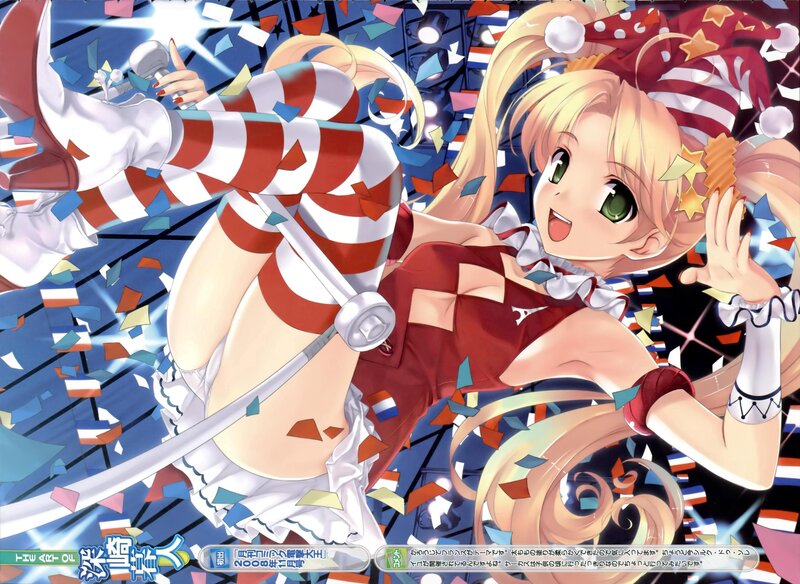 anime girl in red and white outfit