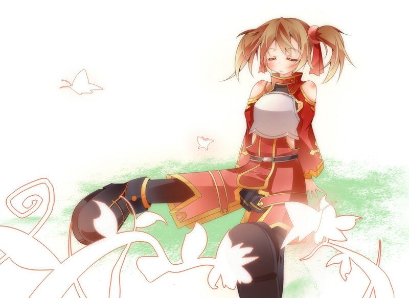 anime girl in red armor