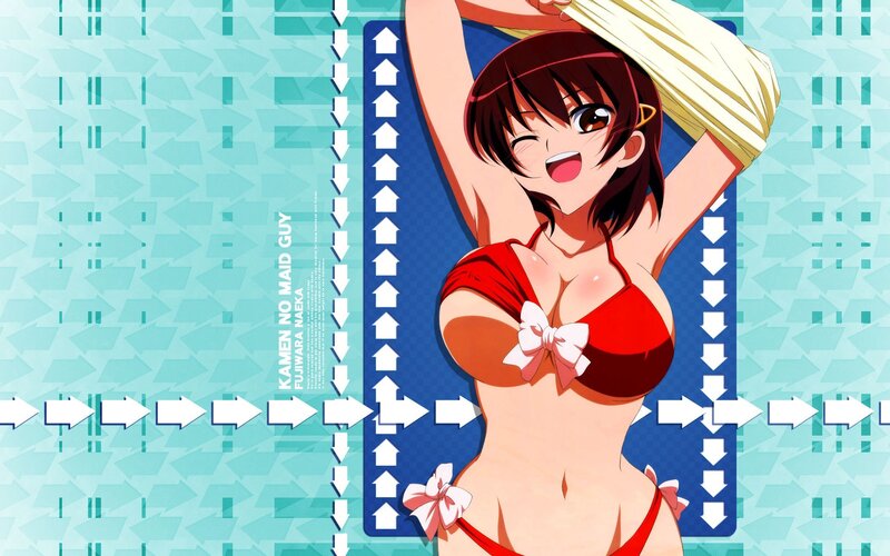 anime girl in red bikini