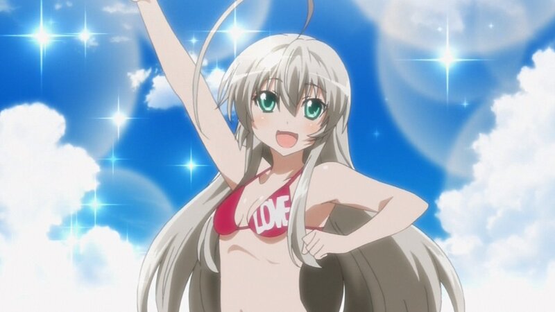 anime girl in red bikini