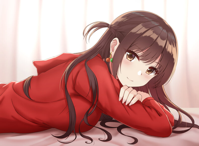 Anime Girl in Red — Calm