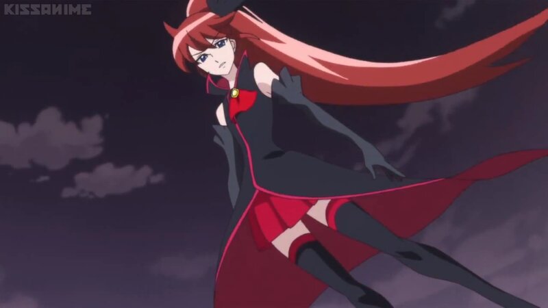 Anime Girl in Red Cape — Dramatic