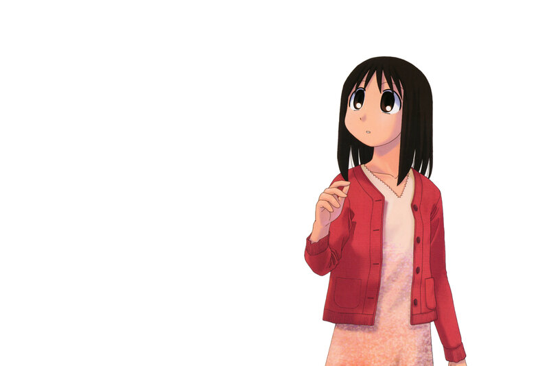 anime girl in red cardigan