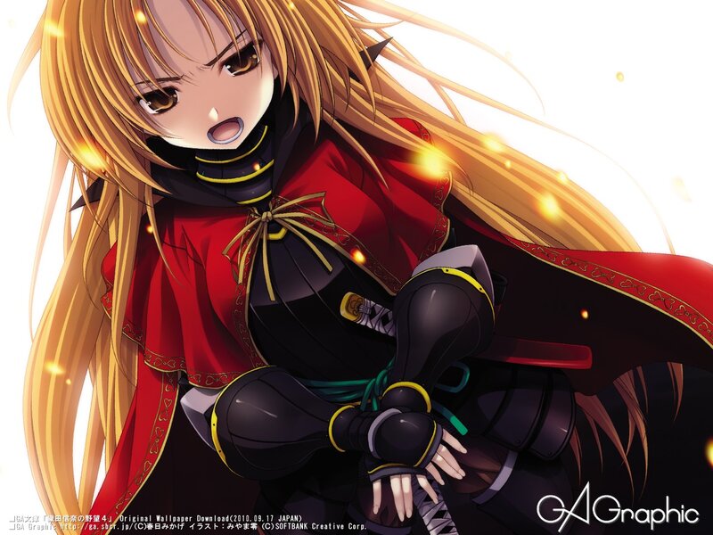 anime girl in red cloak