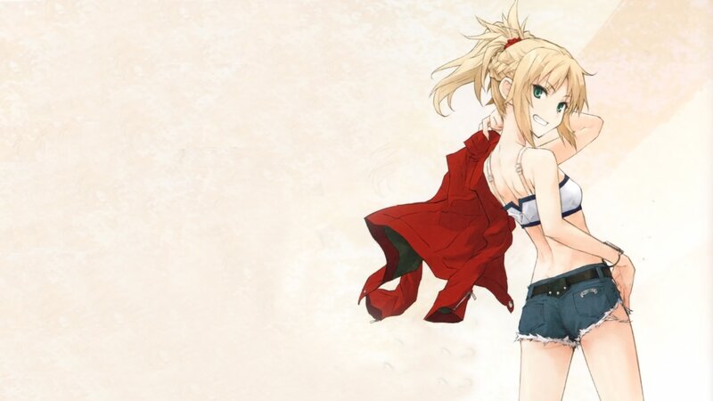 anime girl in red coat