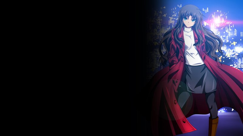 anime girl in red coat