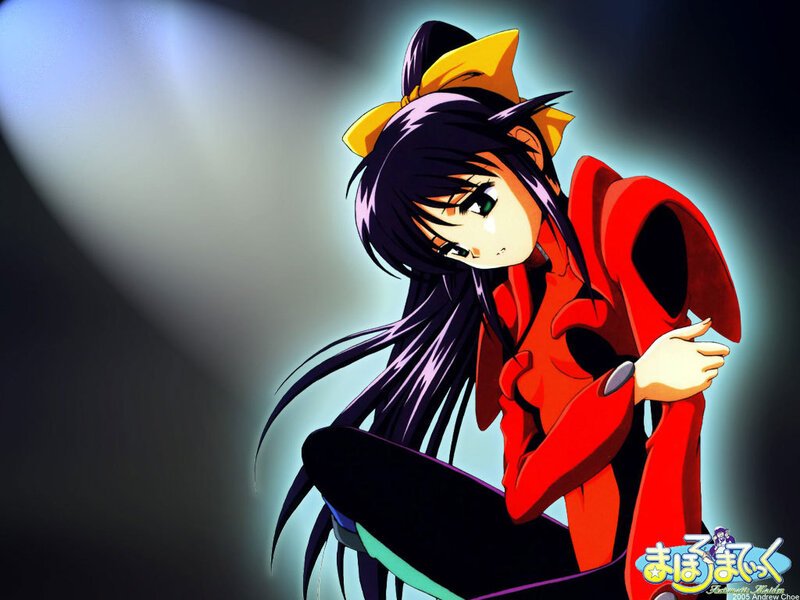 anime girl in red coat