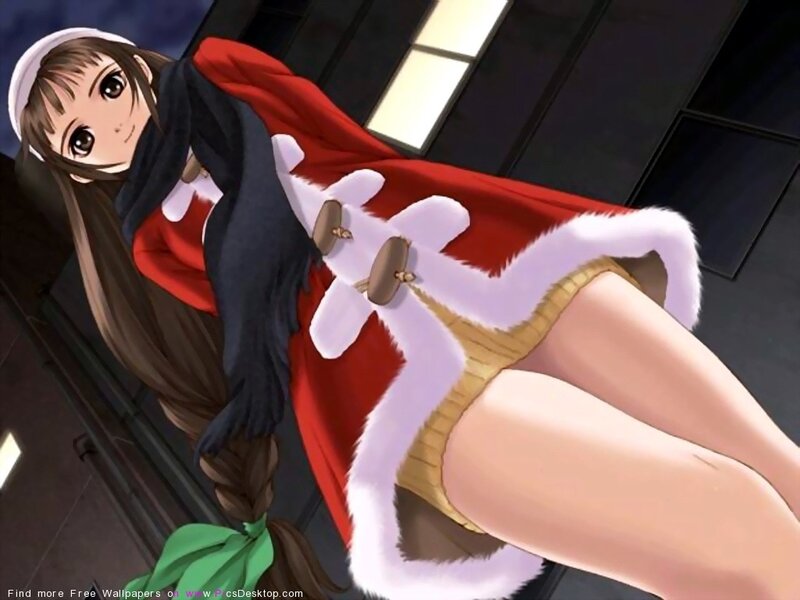 Anime Girl in Red Coat — Calm