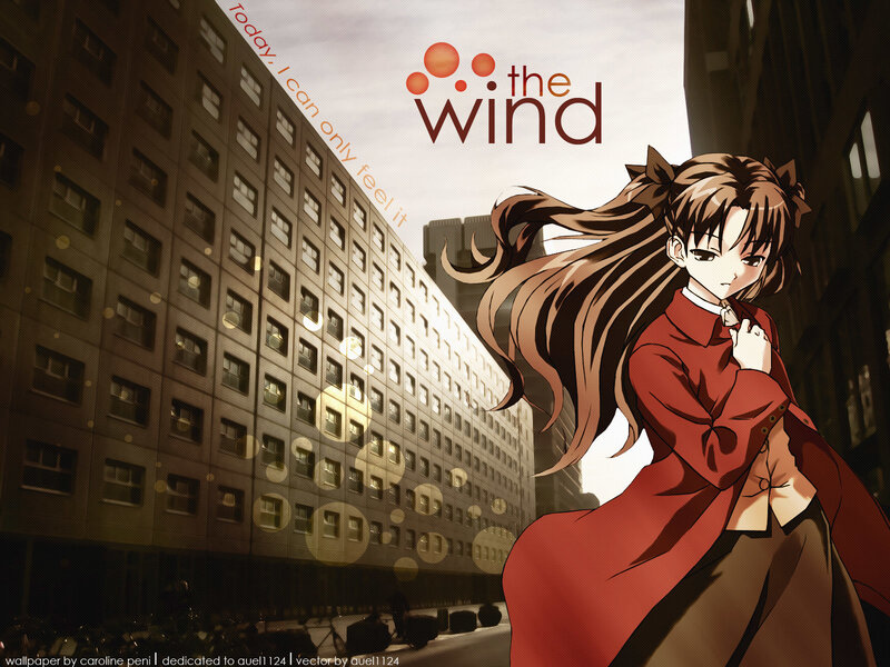Anime Girl in Red Coat — Dramatic