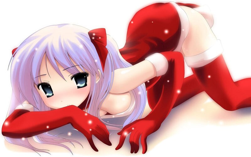 anime girl in red costume