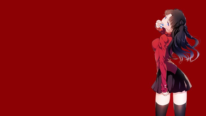 Anime Girl in Red — Dramatic