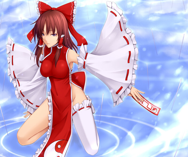 anime girl in red dress