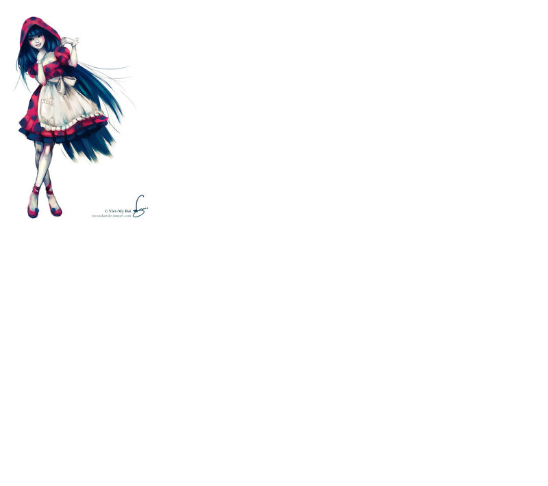 anime girl in red dress