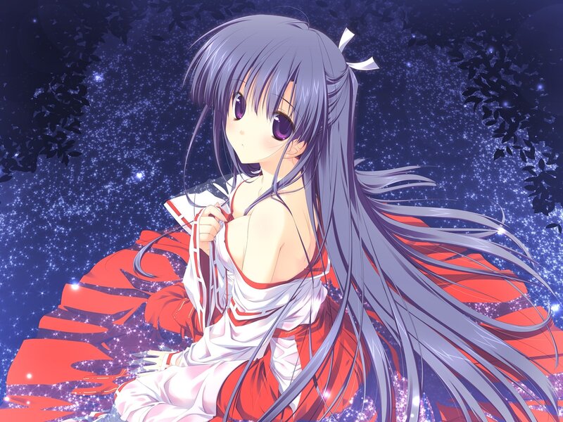 Anime girl in red dress
