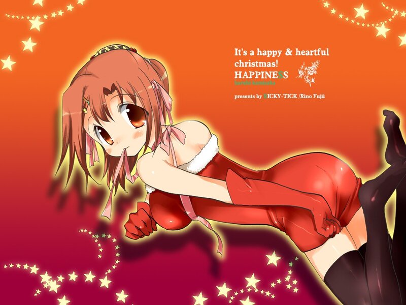 Anime girl in red dress