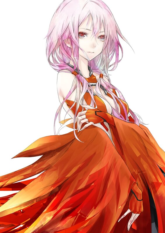 anime girl in red dress