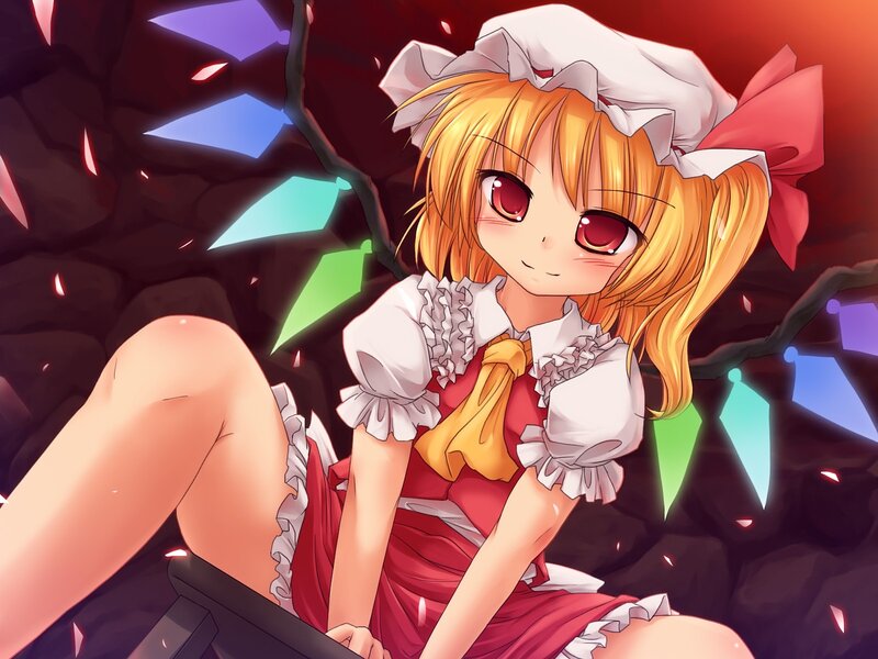 anime girl in red dress