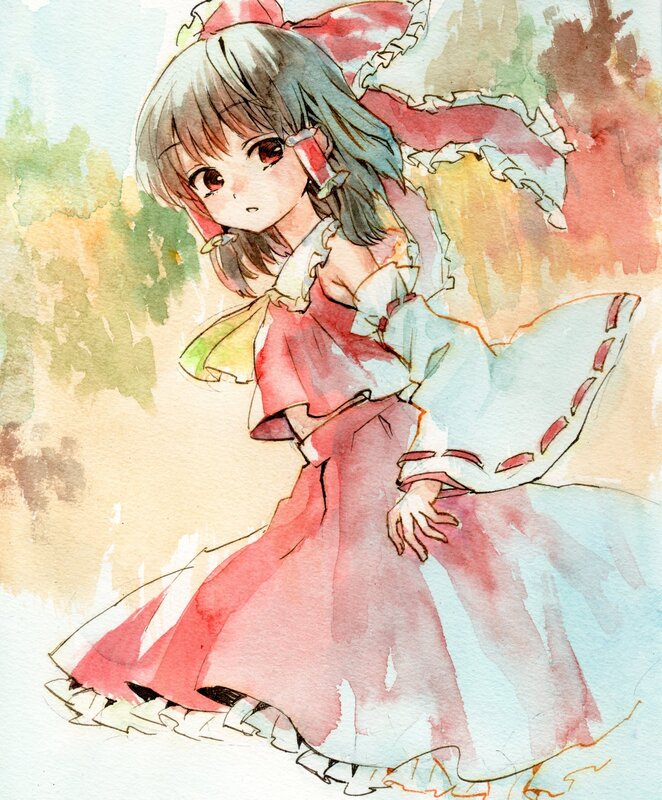 anime girl in red dress