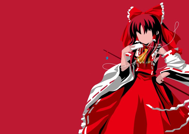 anime girl in red dress